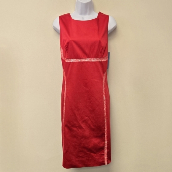 Antonio Melani Bianca Sheath Dress Valentine Pop of Sun Red 12 - Picture 10 of 10